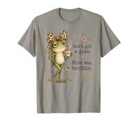 Dieu a Un Plan, Une Fille d'église drôle, Christian Frog Faith T-Shirt