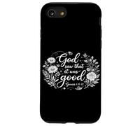 Dieu a vu Que c'était Bon Genèse 1:31 Bible de la Foi chrétienne Coque pour iPhone SE (2020) / 7/8
