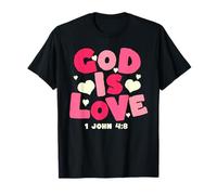 Dieu Aime, Bible catholique, Verset de Jean T-Shirt