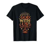 Dieu avec Nous Matthieu 1:23 Christian T-Shirt