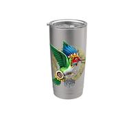 Dieu aztèque Huitzilopochtli Colibri Oiseau Maya Mythologie Gobelet isotherme en acier inoxydable double paroi