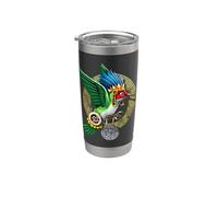 Dieu aztèque Huitzilopochtli Colibri Oiseau Maya Mythologie Gobelet isotherme en acier inoxydable double paroi
