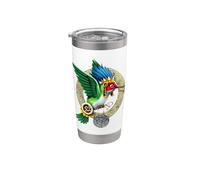 Dieu aztèque Huitzilopochtli Colibri Oiseau Maya Mythologie Gobelet isotherme en acier inoxydable double paroi