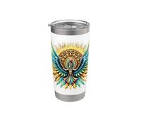 Dieu aztèque Huitzilopochtli mexicain Gobelet isotherme en acier inoxydable double paroi