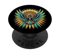 Dieu aztèque Huitzilopochtli Mexicain PopSockets PopGrip Adhésif