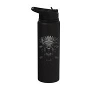 dieu aztèque maya mexicain toltèque inca maya indigène aztèque Stainless Steel Insulated Water Bottle