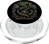 Dieu aztèque Quetzalcoatl Serpent à Plumes Aztèques Dieu Serpent PopSockets PopGrip pour MagSafe