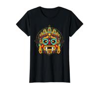 Dieu aztèque Tlaloc Mythologie Maya Déité Patrimoine Mexicain T-Shirt Graphique avec Valeur