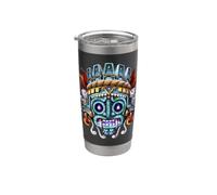 Dieu aztèque Tlaloc Mythologie maya mexicaine Gobelet isotherme en acier inoxydable double paroi