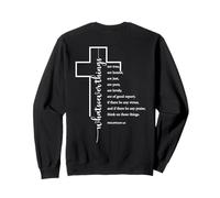 DIEU BÉNISSE LA BIBLE, BÉNÉDICTION D'UNE FAMILLE AMÉRICAINE, ILLUSTRATION AU DOS Sweatshirt