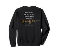 DIEU BÉNISSE LA BIBLE, BÉNÉDICTION D'UNE FAMILLE AMÉRICAINE, ILLUSTRATION AU DOS Sweatshirt