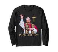 Dieu bénisse la Foi de l'Église catholique du Premier Pape américain LÉON XIV Manche Longue