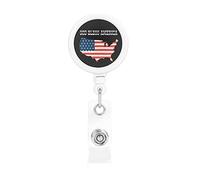 Dieu bénisse l'amérique patriotique USA porte-Badge rétractable bobine Clip porte-carte d'identité pour infirmière étudiant employé de bureau