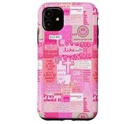 Dieu chrétien Jésus Sauve Un Collage de versets de la Bible Girly Y2k Coque pour iPhone 11