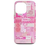 Dieu chrétien Jésus Sauve Un Collage de versets de la Bible Girly Y2k Coque pour iPhone 13 Pro