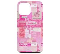 Dieu chrétien Jésus Sauve Un Collage de versets de la Bible Girly Y2k Coque pour iPhone 13 Pro Max
