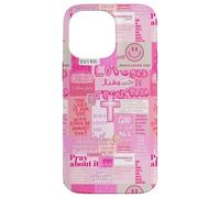 Dieu chrétien Jésus Sauve Un Collage de versets de la Bible Girly Y2k Coque pour iPhone 14 Pro Max