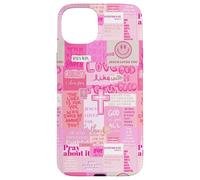 Dieu chrétien Jésus Sauve Un Collage de versets de la Bible Girly Y2k Coque pour iPhone 15 Plus