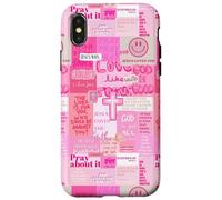 Dieu chrétien Jésus Sauve Un Collage de versets de la Bible Girly Y2k Coque pour iPhone X/XS