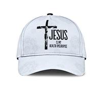Dieu Christ Est Mon Assurance Maladie Homme Femme Trucker Caps Anti-Soleil Casquette De Baseball Confortable Snapback Cap pour Golf Toutes Les Saisons Cyclisme