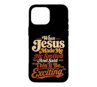 Dieu Création Humaine Humour Sarcastique Jésus Meme Coque pour iPhone 16 Pro Max