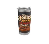 Dieu Création Humaine Humour Sarcastique Jésus Meme Gobelet isotherme en acier inoxydable double paroi