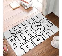 Dieu d'abord, Mon Frère Paillasson D'Entree Durable Tapis De Douche Antidérapant Tapis De Bain pour Salon Baignoire Chambre 40X60Cm