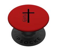 Dieu de la Croix est Plus Grand Que Les Hauts et Les Bas PopSockets PopGrip Adhésif