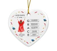 Dieu De La Remise des Diplômes Dit Que Je suis Ornement Suspendu Décoratifs Décoration De Noël A Suspendre Mignon Pendentif De Noël pour Maison Mariage Fête