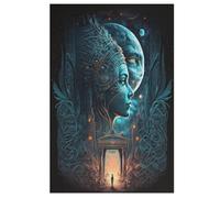 Dieu de la Sagesse Puzzles en Bois 1000 Pièces pour Adultes, Matériaux Recyclables De Qualité Supérieure Puzzle, Jeu en Famille, 78×53cm