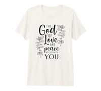 Dieu de l'amour et de la Paix Citation de la Bible chrétienne T-Shirt Haut de Gamme