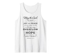 Dieu de l'Espérance, Ecriture, Verset de la Bible, Foi, Esprit, Romains 15:13 Débardeur