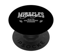 Dieu des Miracles, C'est Le Dieu Qui Fait des Merveilles, chrétien PopSockets PopGrip Adhésif