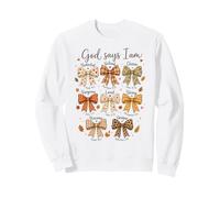 Dieu Dit Je suis Noeuds d'automne Version Biblique Art du Sweatshirt