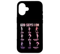Dieu Dit Que Je suis Assez Forte, Unique, choisie, courageuse et aimée Coque pour iPhone 16