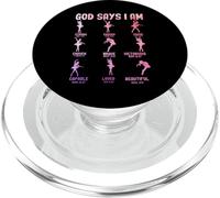 Dieu Dit Que Je suis Assez Forte, Unique, choisie, courageuse et aimée PopSockets PopGrip pour MagSafe