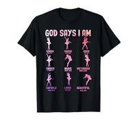 Dieu Dit Que Je suis Assez Forte, Unique, choisie, courageuse et aimée T-Shirt