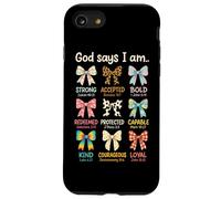 Dieu Dit Que Je suis chrétien, Verset de la Bible, Écriture du Christ Coque pour iPhone SE (2020) / 7/8