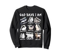 Dieu dit que je suis des animaux de l'Arctique, Bible chrétienne amusante pour enfants Sweatshirt