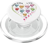 Dieu Dit Que Je suis Les Écritures, Le cœur, Le chrétien, Jésus PopSockets PopGrip pour MagSafe