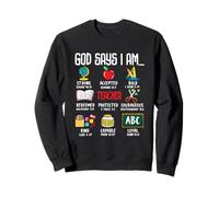 Dieu dit que je suis professeur : fort, accepté, audacieux, racheté Sweatshirt