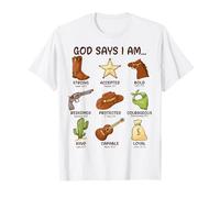 Dieu Dit Que Je suis Un Cowboy chrétien du sud-Ouest T-Shirt