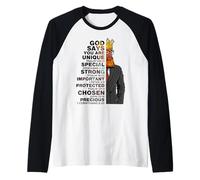 Dieu Dit Que Vous êtes des Hommes Noirs Uniques, Roi, Grand-père, père Manche Raglan