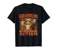 Dieu Donne à Ses Soldats Les Plus puissants Un mème Amusant sur l'Autisme de la génération Z T-Shirt
