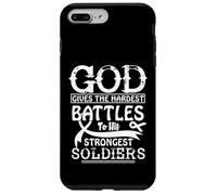 Dieu Donne Les batailles Les Plus Difficiles à Ses Soldats Les Plus forts. Coque pour iPhone 7 Plus/8 Plus