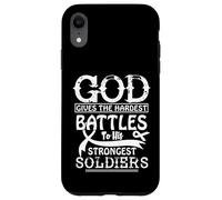 Dieu Donne Les batailles Les Plus Difficiles à Ses Soldats Les Plus forts. Coque pour iPhone XR