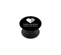 Dieu écoute et Moi Aussi, conseillère chrétienne PopSockets PopGrip Adhésif