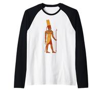 Dieu égyptien Amun Egypte Amun-Ra Plume Couronne Manche Raglan