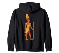 Dieu égyptien Amun Egypte Amun-Ra Plume Couronne Sweat à Capuche