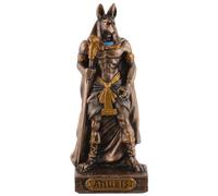 Dieu égyptien Anubis, miniature, bronze/coloré par Veronese